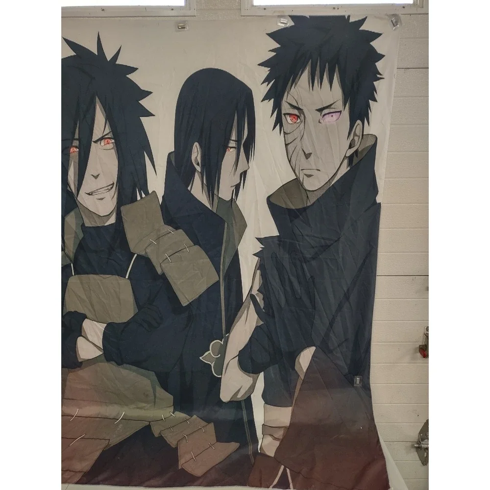 Naruto Shippuden Uchiha Clan Wall Tapestry Sasuke Itachi Madara Obito Shisui Art
